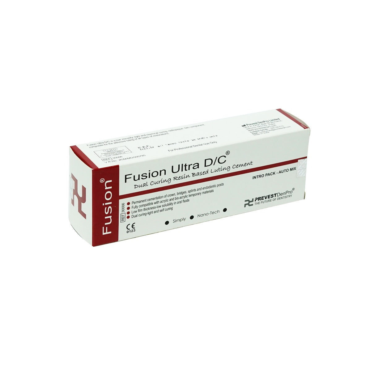 Prevest DenPro Fusion Ultra D/C Universal Self-Adhesive Resin Cement – 9g