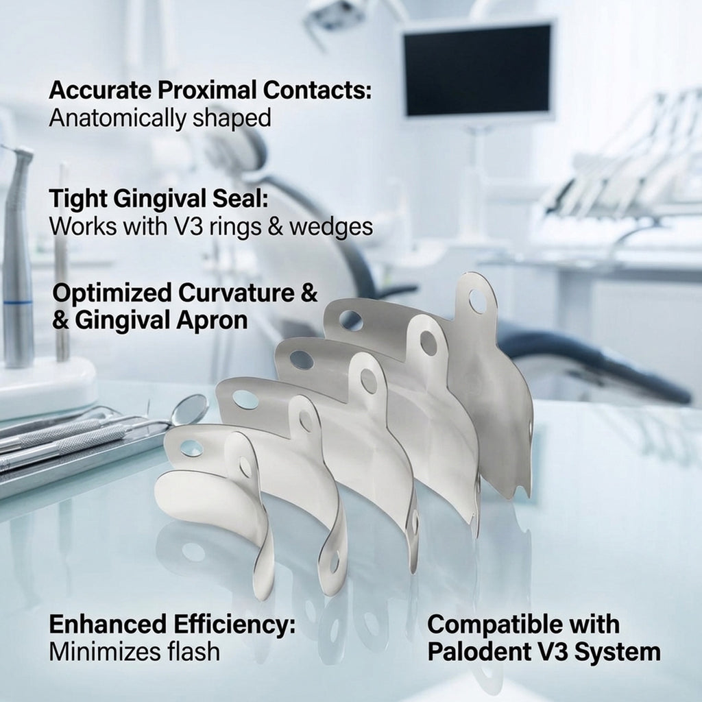 Dentsply Palodent V3 Sectional Matrices Refill – Pack of 50