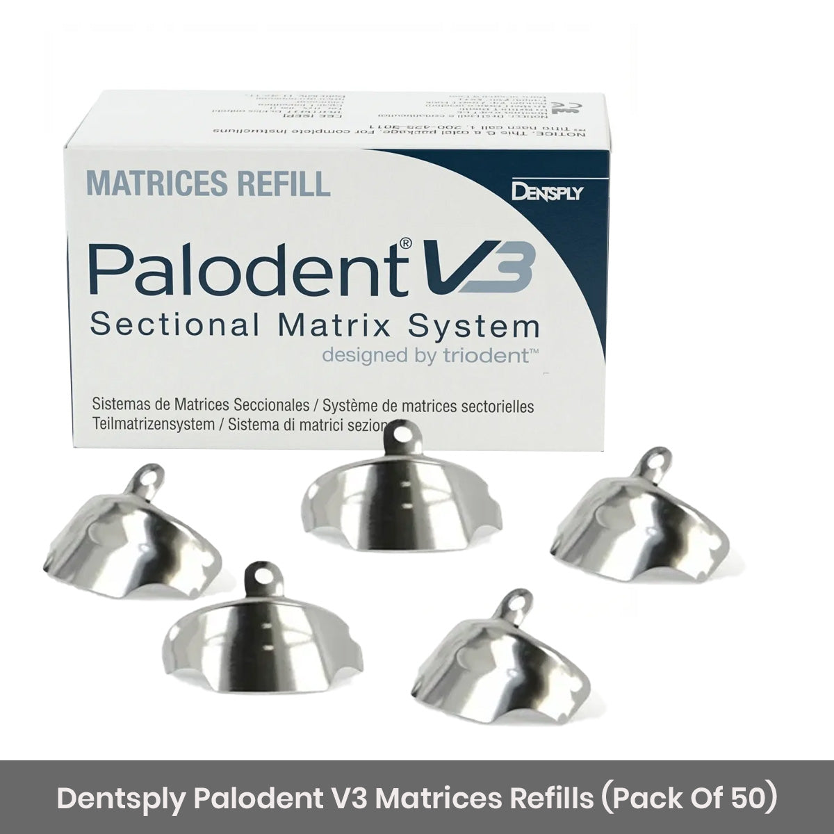 Dentsply Palodent V3 Sectional Matrices Refill – Pack of 50