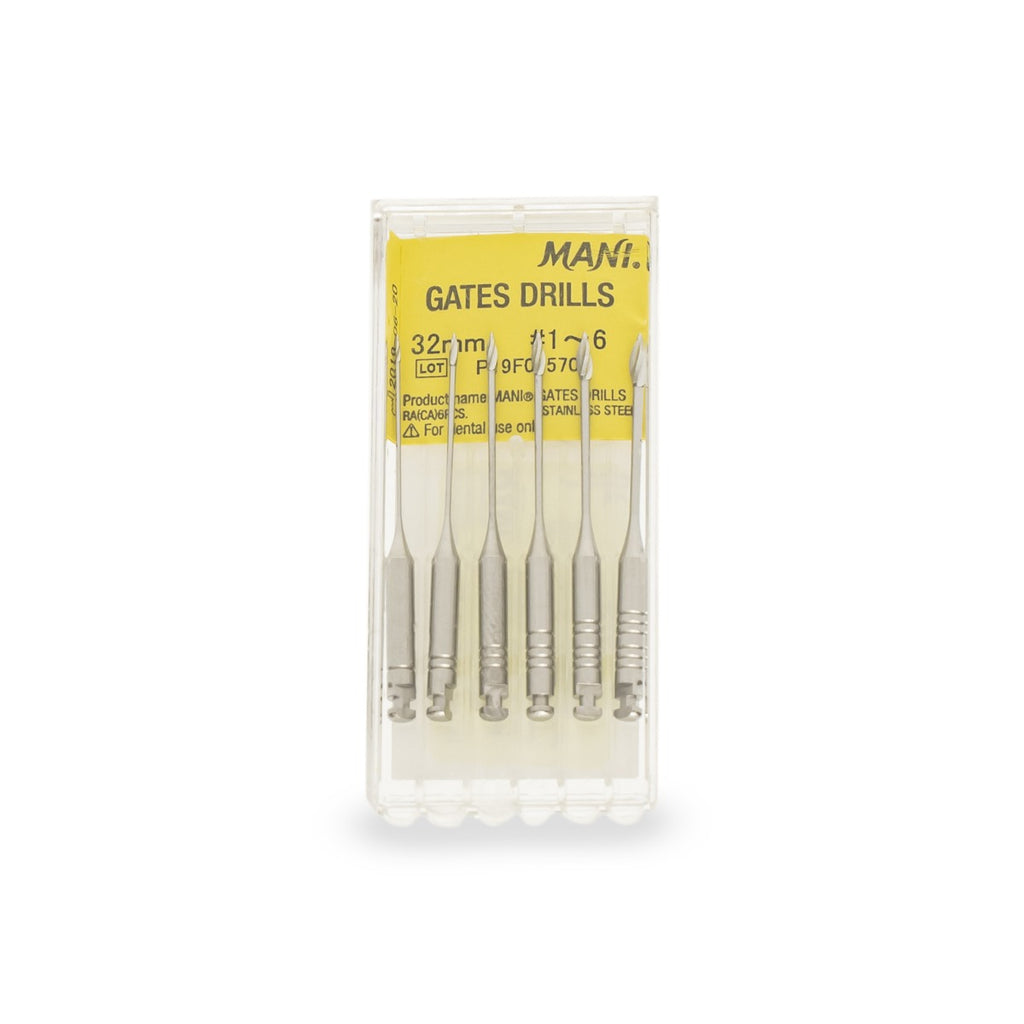 MANI Gates Drills 32mm Stainless Steel Endodontic Instruments