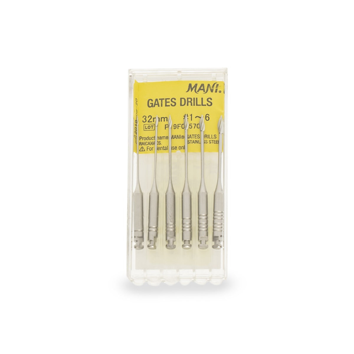 MANI Gates Drills 32mm Stainless Steel Endodontic Instruments