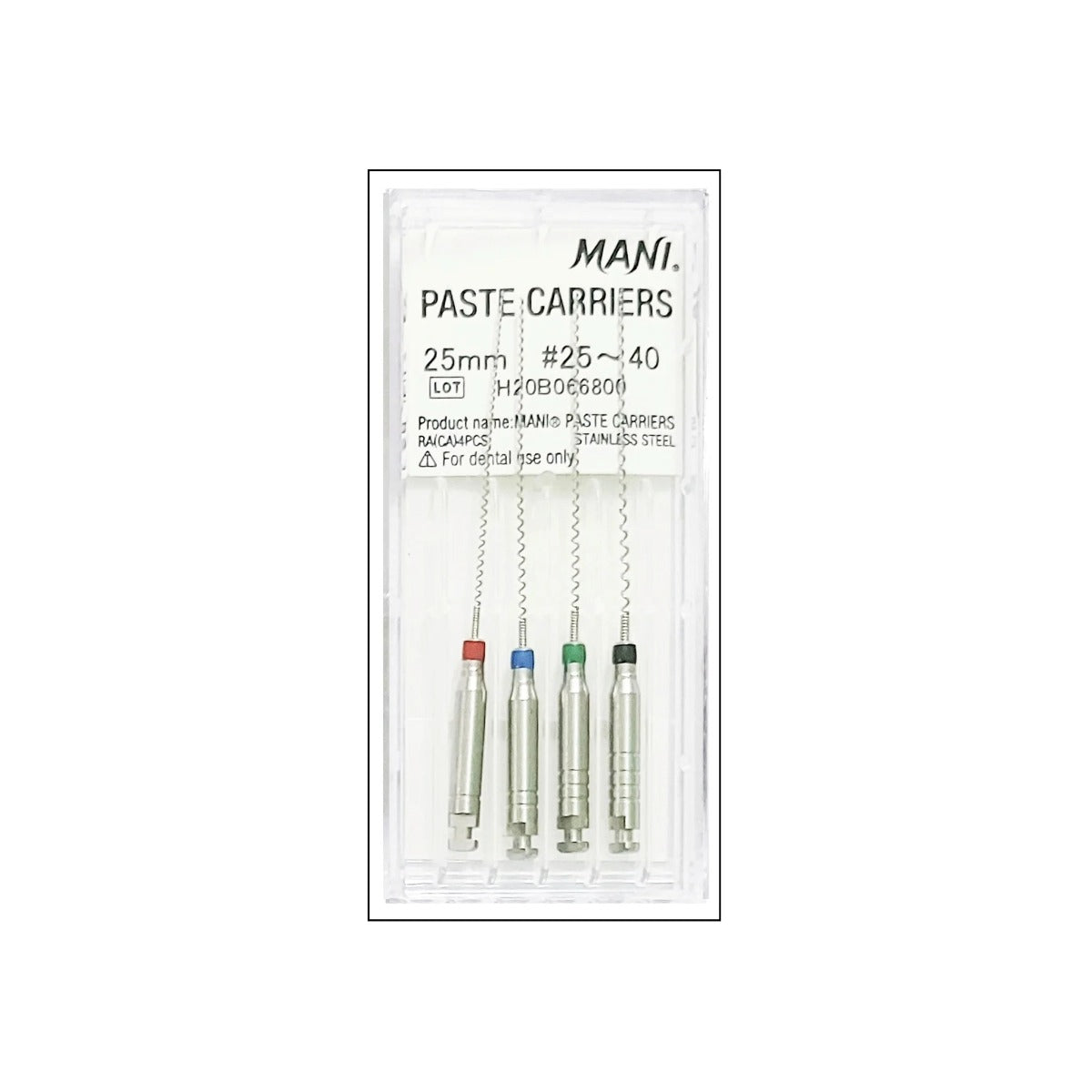 MANI Paste Carriers 25mm Stainless Steel Endodontic Instruments