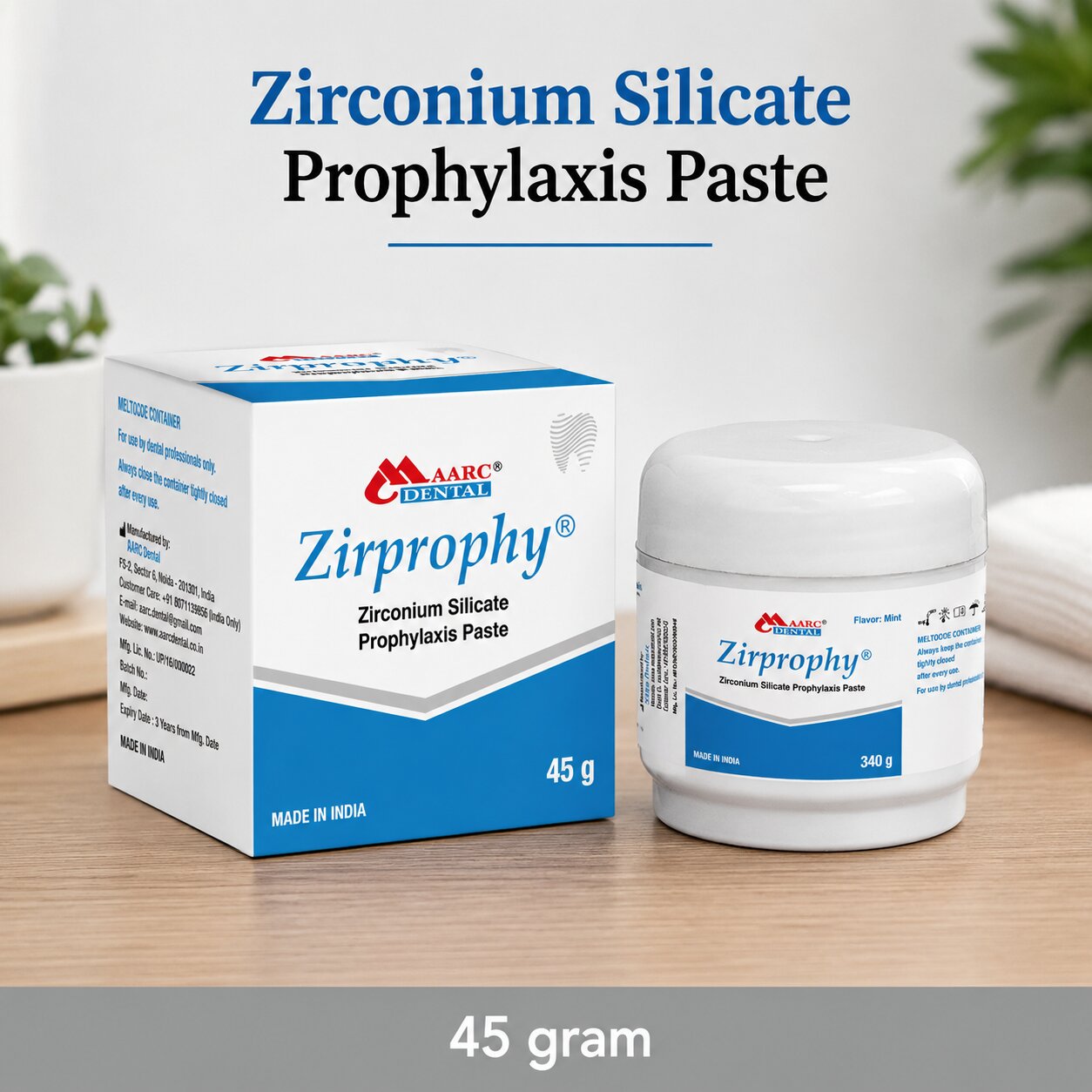 MAARC Zirprophy Zirconium Silicate Prophylaxis Paste – 45g