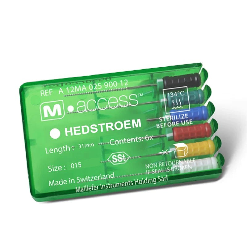 Dentsply Maillefer M-Access Hedstroem File 31mm Size 015 – Pack of 6