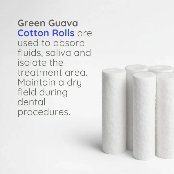 Green Guava Dental Cotton Rolls – Pack of 1000 Pieces