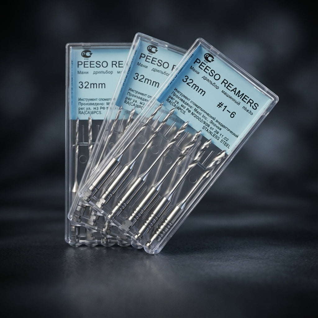 MANI Peeso Reamers 32mm Stainless Steel Endodontic Instruments