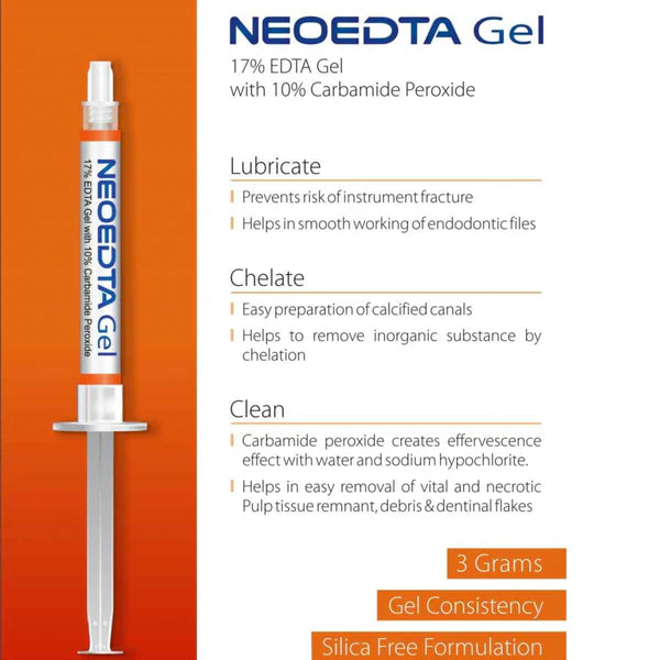 Orikam NeoEDTA Gel 17% EDTA Gel with 10% Carbamide Peroxide