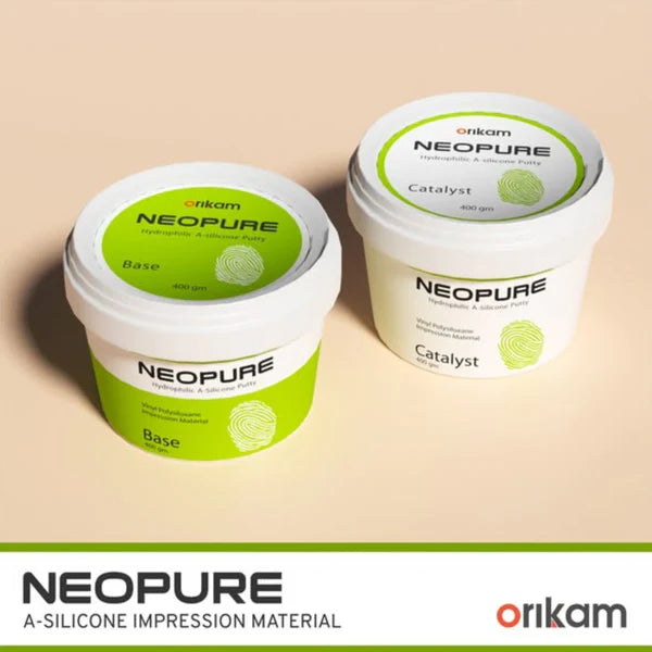 Orikam Neopure Hydrophilic A-Silicone Putty & Light Body Impression Material Kit (Fast Set)