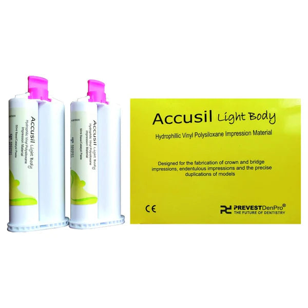 Prevest Accusil Light Body Hydrophilic Vinyl Polysiloxane Impression Material