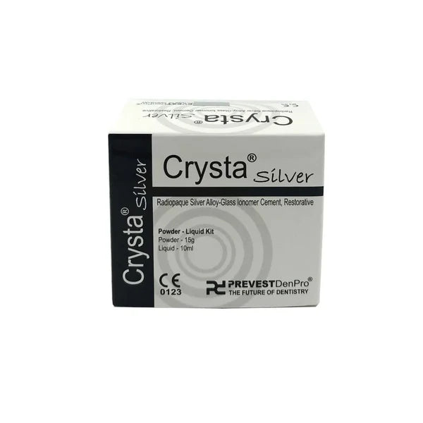 Prevest Crysta Silver Radiopaque Silver Alloy Glass Ionomer Cement, Restorative