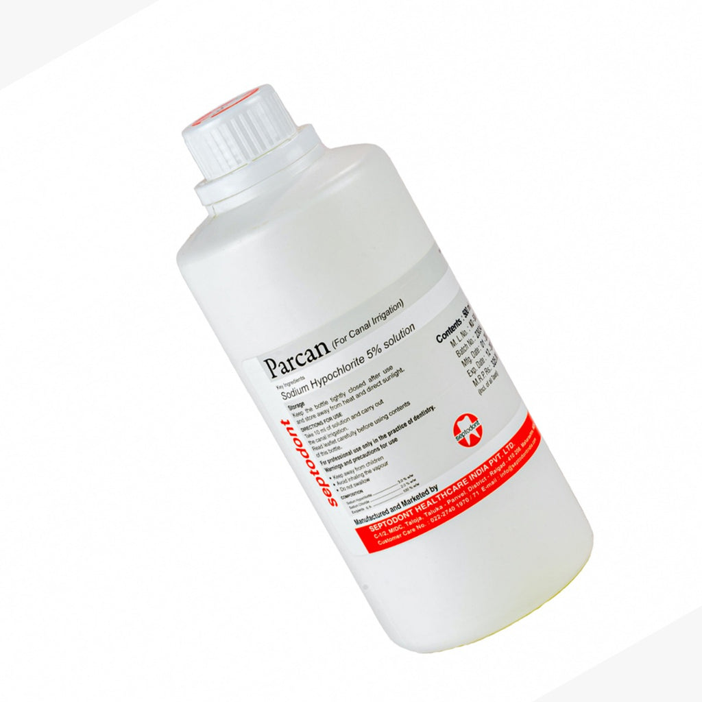 Septodont Parcan 5% Sodium Hypochlorite Root Canal Irrigant