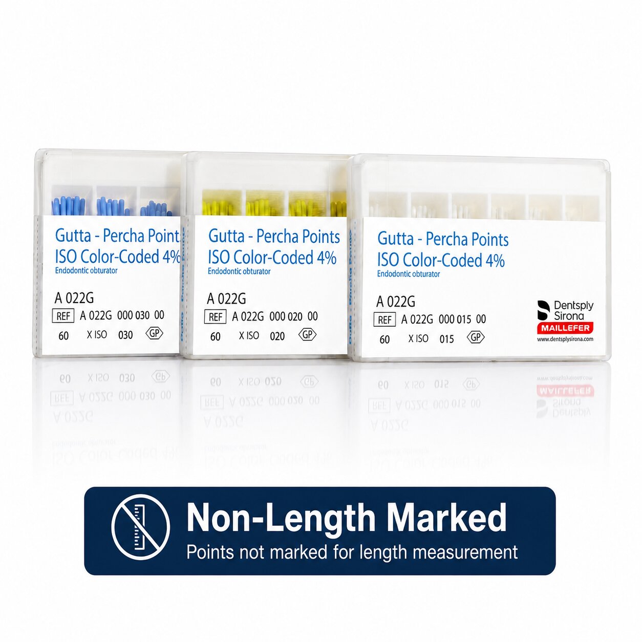 Dentsply Sirona Maillefer Gutta Percha Points 4% Taper – Pack of 60