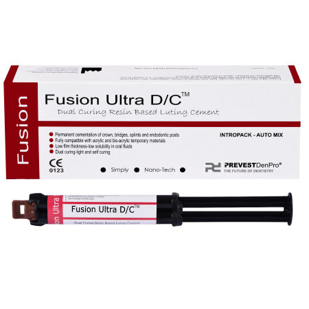 Prevest DenPro Fusion Ultra D/C Universal Self-Adhesive Resin Cement – 9g