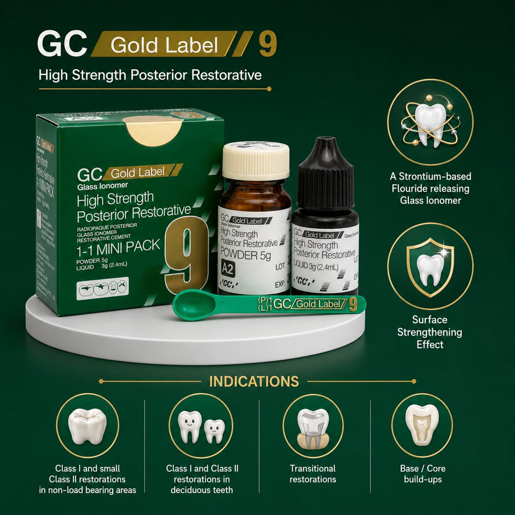GC Gold Label 9 High Strength Posterior Restorative Glass Ionomer Cement
