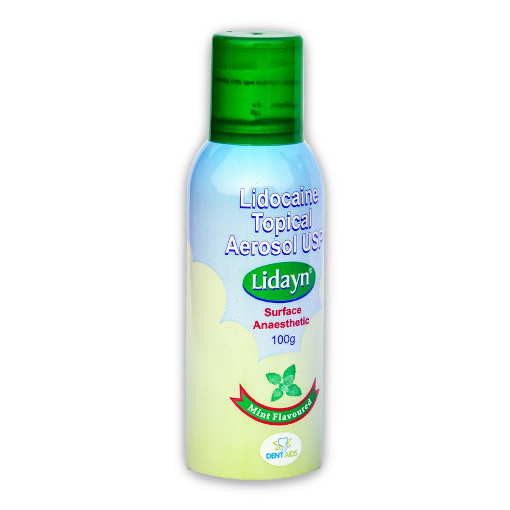 Dentaids Lidayn 15% Lidocaine Topical Anaesthetic Spray – 100g
