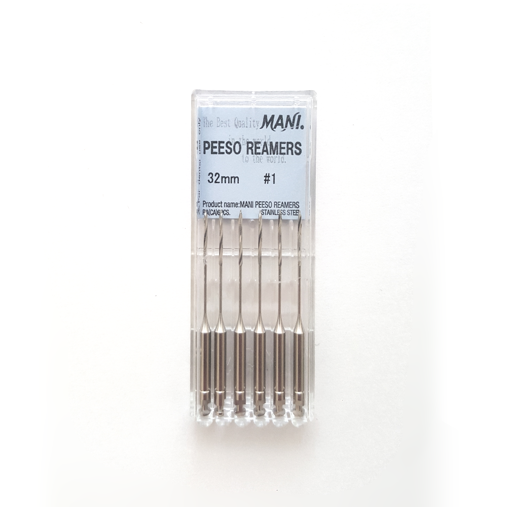 MANI Peeso Reamers 32mm Stainless Steel Endodontic Instruments