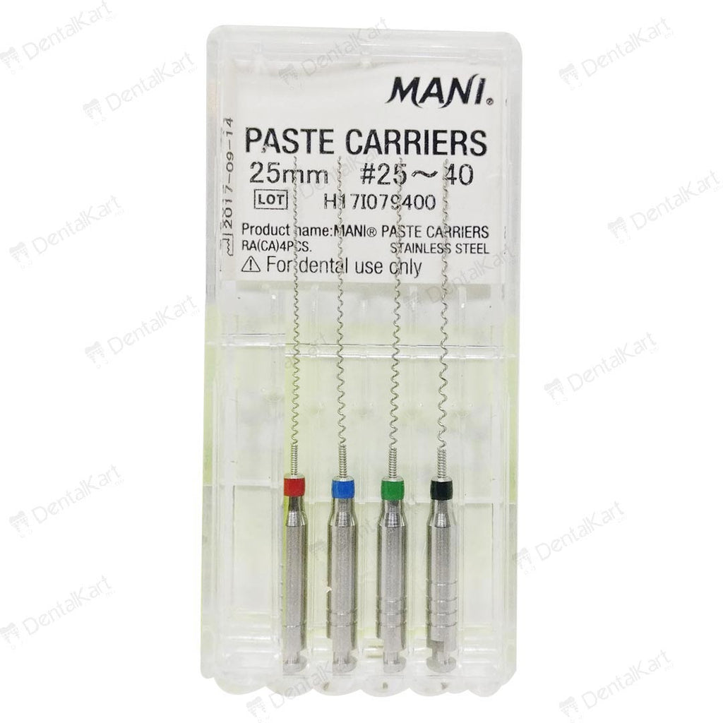 MANI Paste Carriers 25mm Stainless Steel Endodontic Instruments