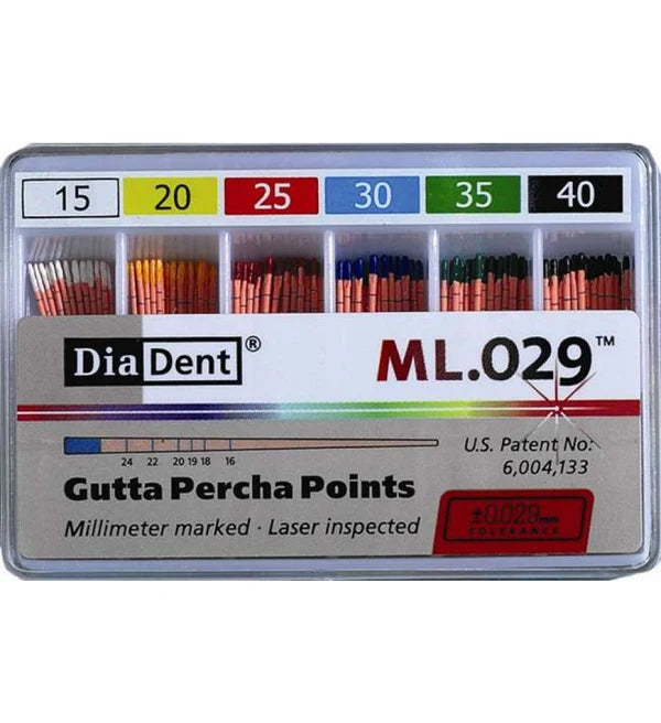 DiaDent Gutta Percha Points 4% Taper – Pack of 60