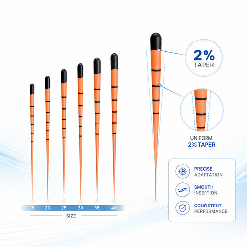 : Neoendo Gutta Percha Points 0.02 Taper – Size 40, 120 Points 2%