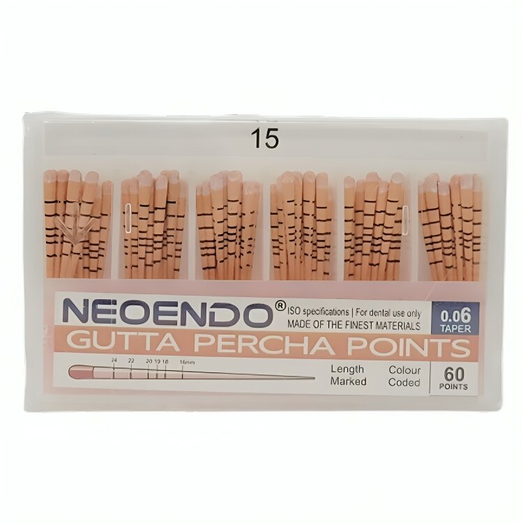 : Neoendo Gutta Percha Points 0.06 Taper – 60 Points 6%