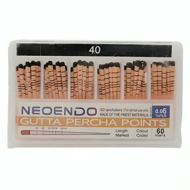 : Neoendo Gutta Percha Points 0.06 Taper – 60 Points 6%