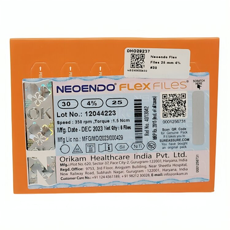 NeoEndo Flex Rotary Files 25mm – Pack of 6