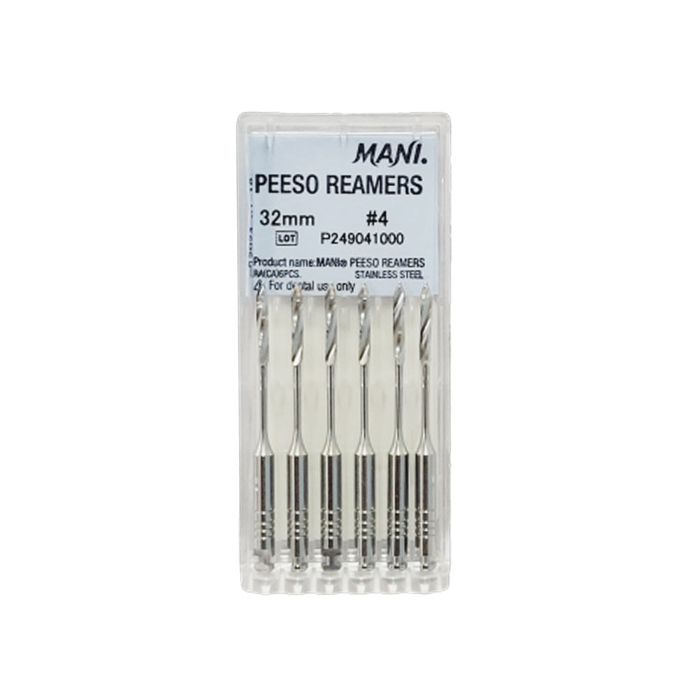 MANI Peeso Reamers 32mm Stainless Steel Endodontic Instruments