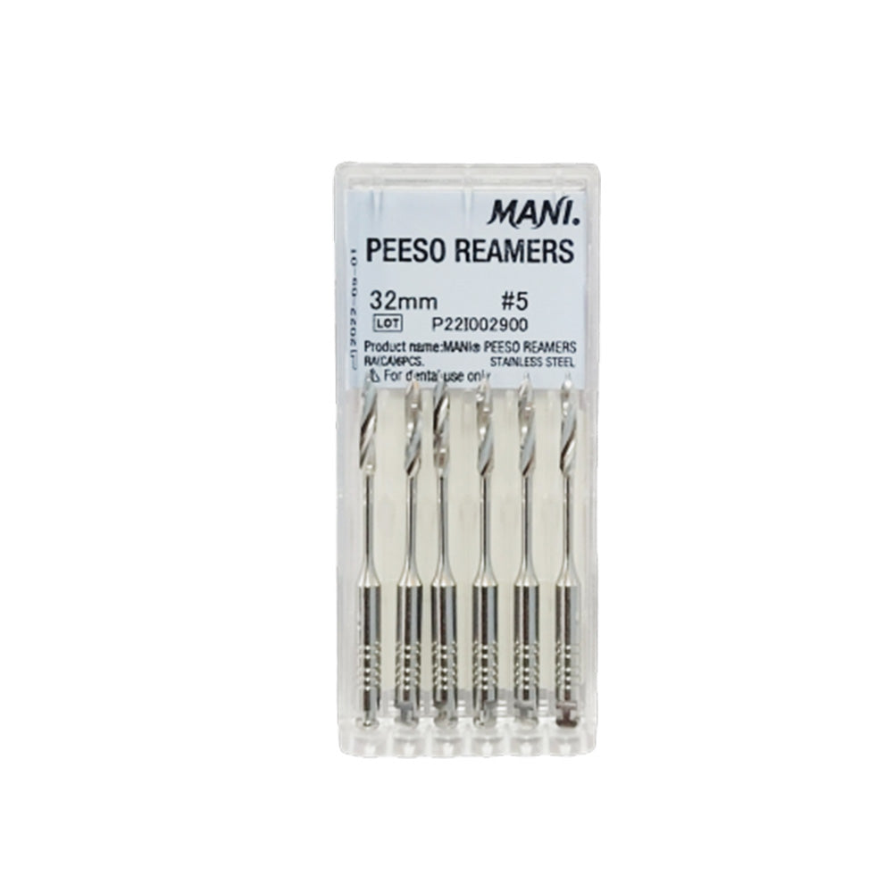 MANI Peeso Reamers 32mm Stainless Steel Endodontic Instruments