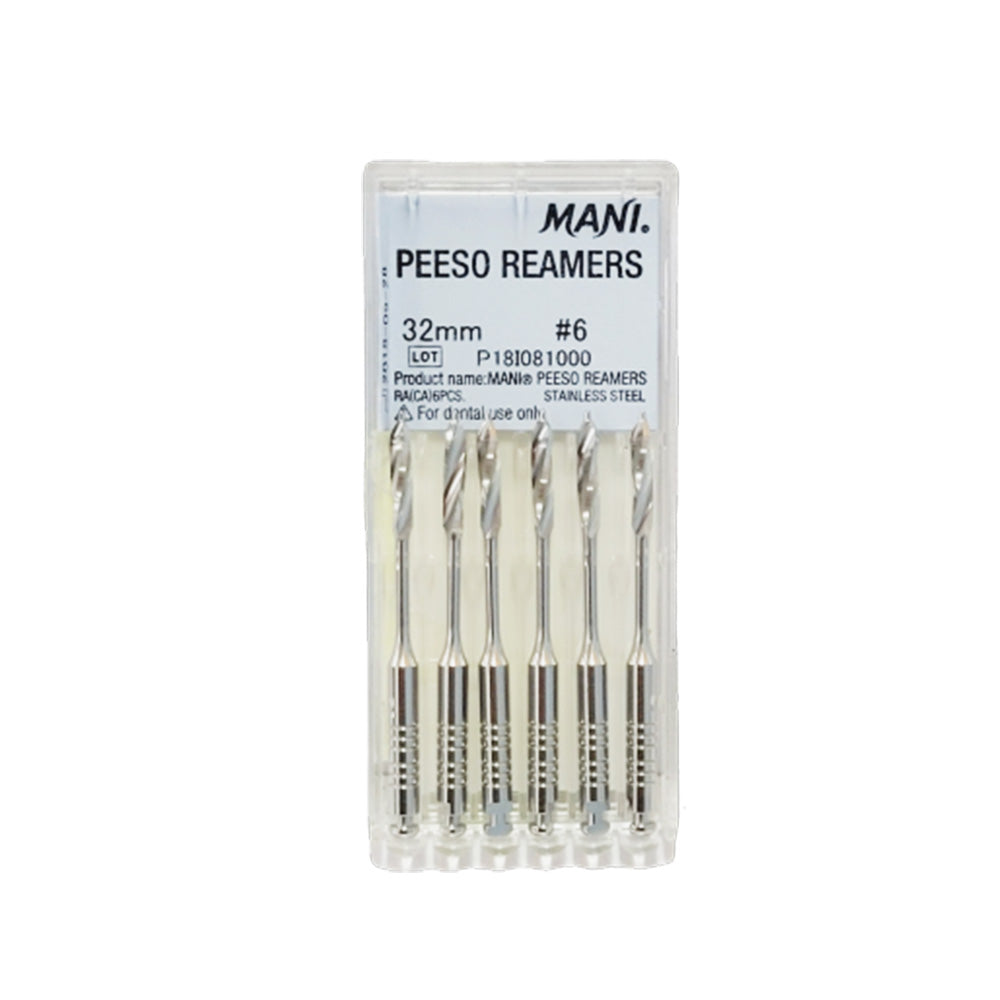 MANI Peeso Reamers 32mm Stainless Steel Endodontic Instruments