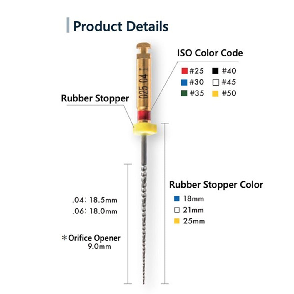 MANI Jizai NiTi Rotary Files Endodontic Instruments