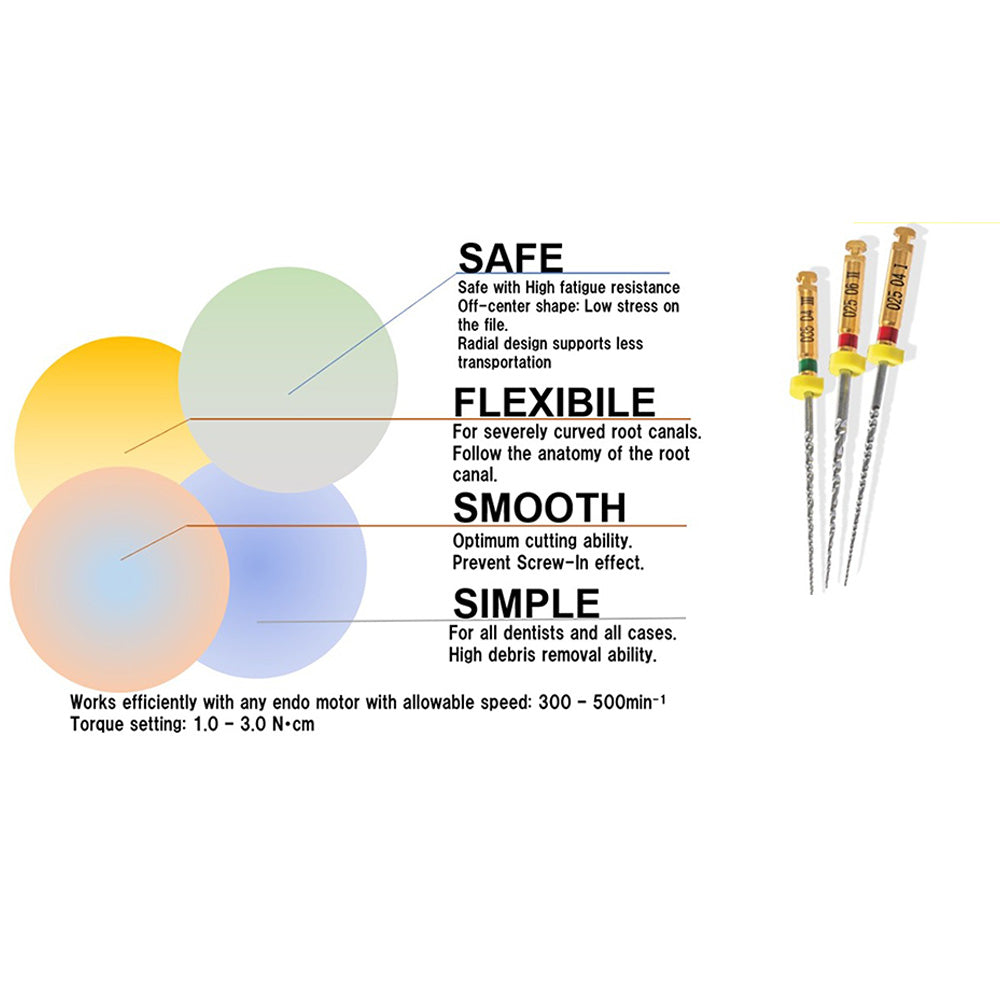 MANI Jizai NiTi Rotary Files Endodontic Instruments