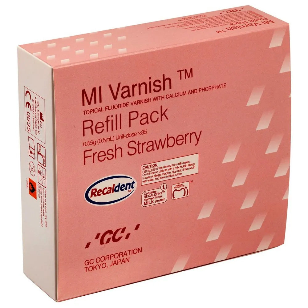 GC MI Varnish Topical Fluoride Varnish with RECALDENT