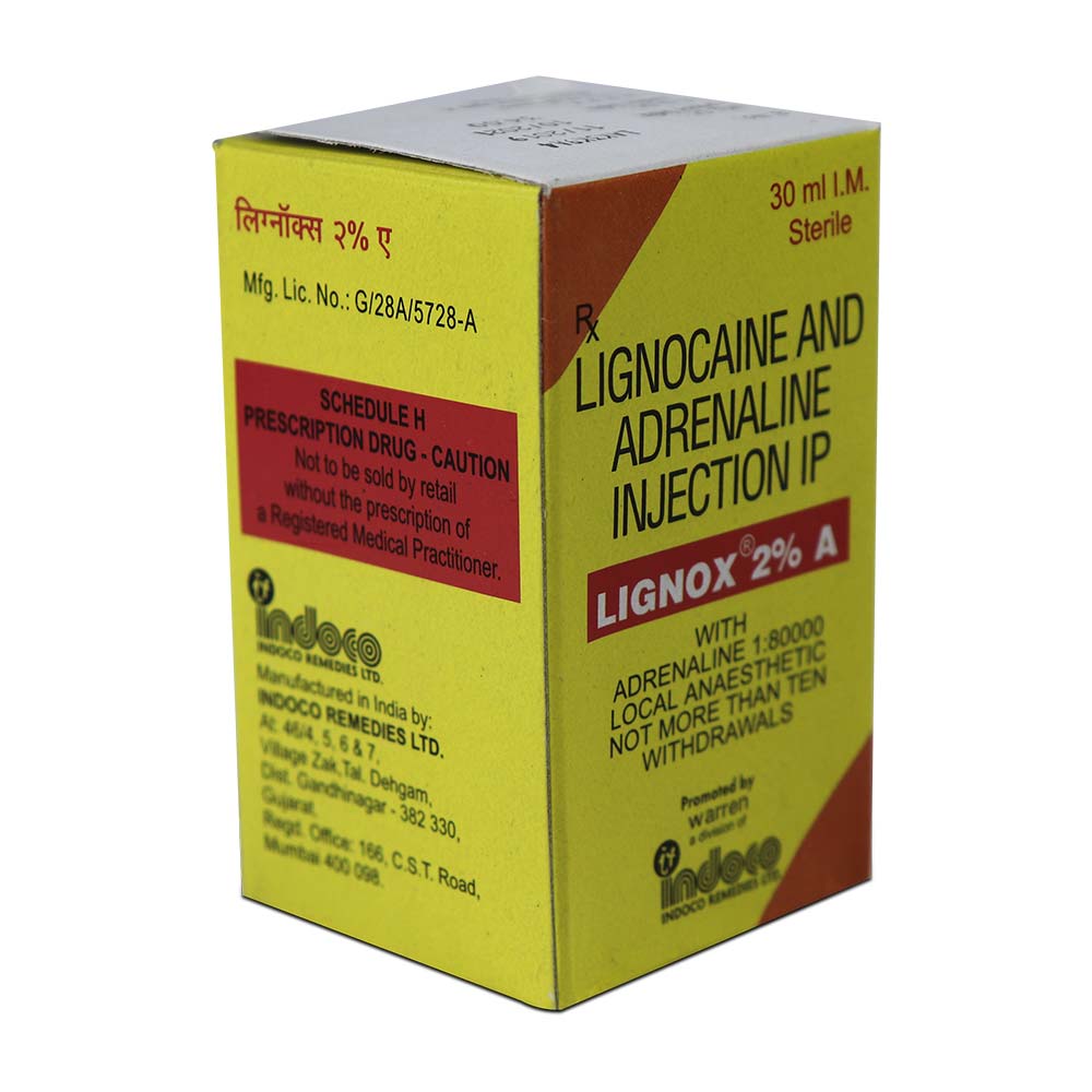 Lignox 2% A Local Anaesthetic Injection with Adrenaline