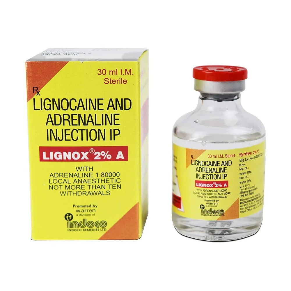 Lignox 2% A Local Anaesthetic Injection with Adrenaline
