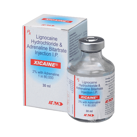 ICPA Xicaine 2% Dental Local Anaesthetic with Adrenaline 1:80,000 – 30ml